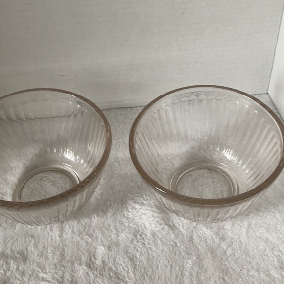 Pyrex Clear Glass Food Storage Bowl pair - Picture 1 of 5